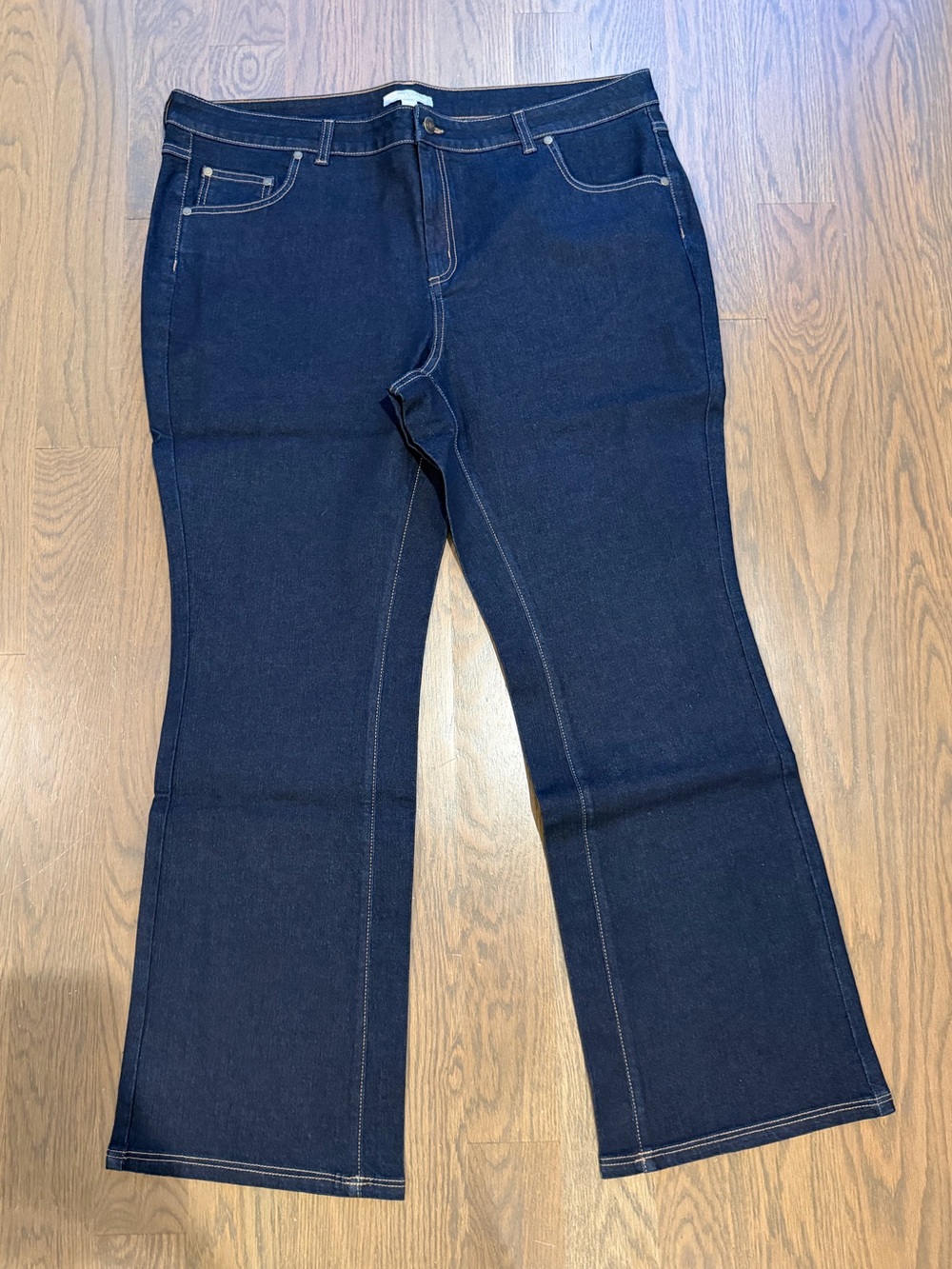 NEW Woman Within Dark Wash Bootcut Stretch Jeans Women’s Plus Size 20W Classic